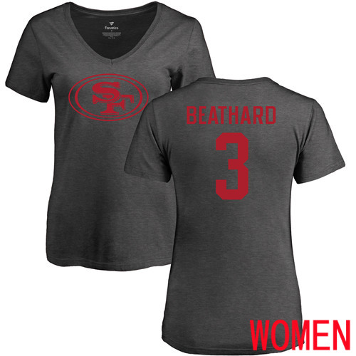 San Francisco 49ers Ash Women C. J. Beathard One Color #3 NFL T Shirt
